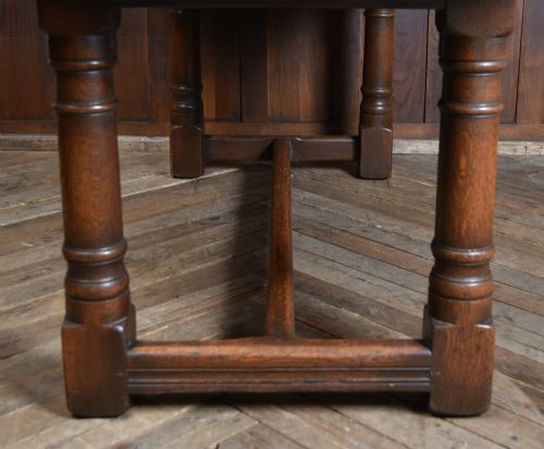 EDWARDIAN OAK REFECTORY TABLE - ADDITIONAL PHOTO 7