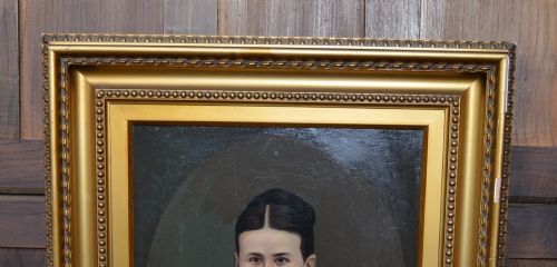 PAIR OF 19THCENTURY PORTRAIT PAINTINGS - ADDITIONAL PHOTO 1