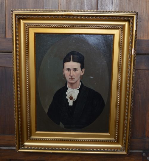 PAIR OF 19THCENTURY PORTRAIT PAINTINGS - ADDITIONAL PHOTO 3