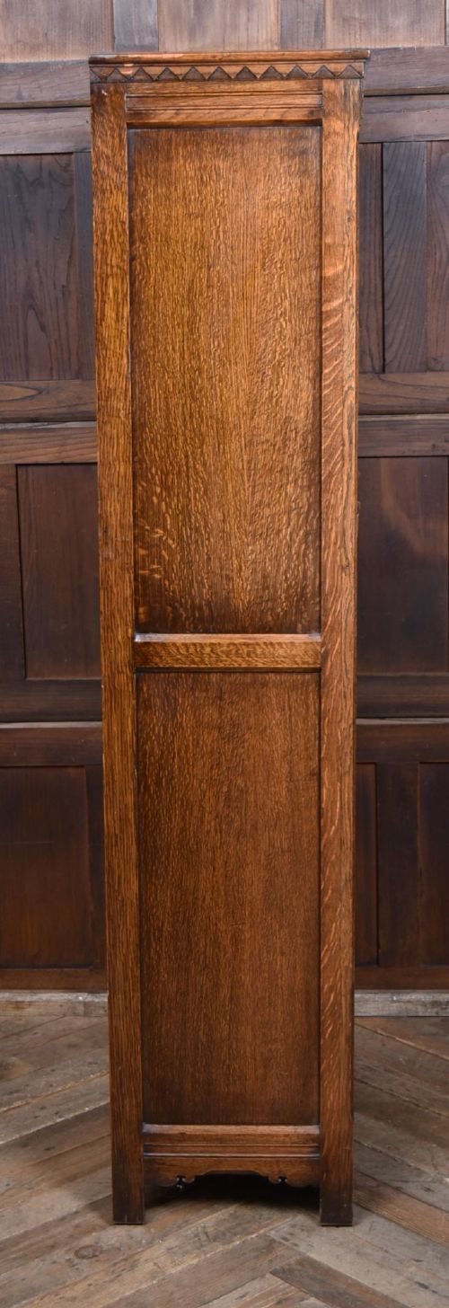 CARVED OAK EDWARDIAN HALL ROBE - ADDITIONAL PHOTO 7