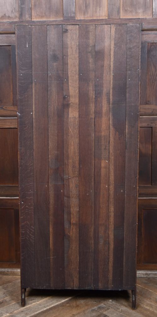 CARVED OAK EDWARDIAN HALL ROBE - ADDITIONAL PHOTO 8