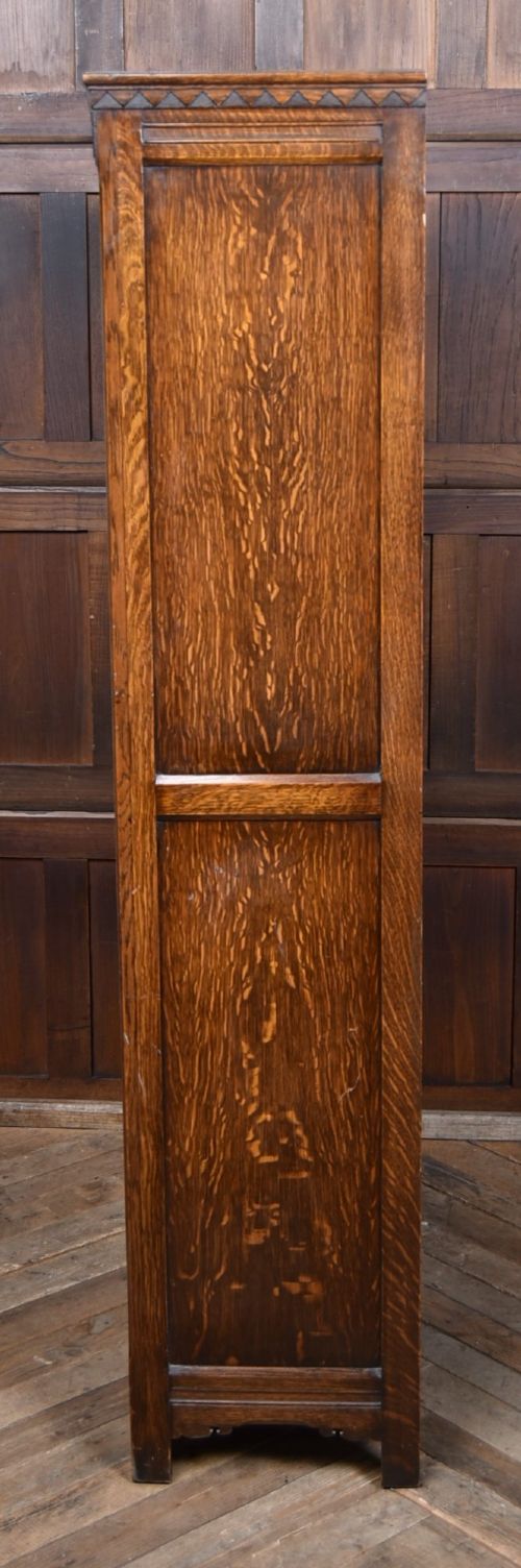 CARVED OAK EDWARDIAN HALL ROBE - ADDITIONAL PHOTO 9