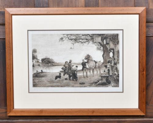 19th Century Rural Etching by Robert W. Macbeth