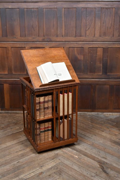 Edwardian Mahogany Revolving Bookcase