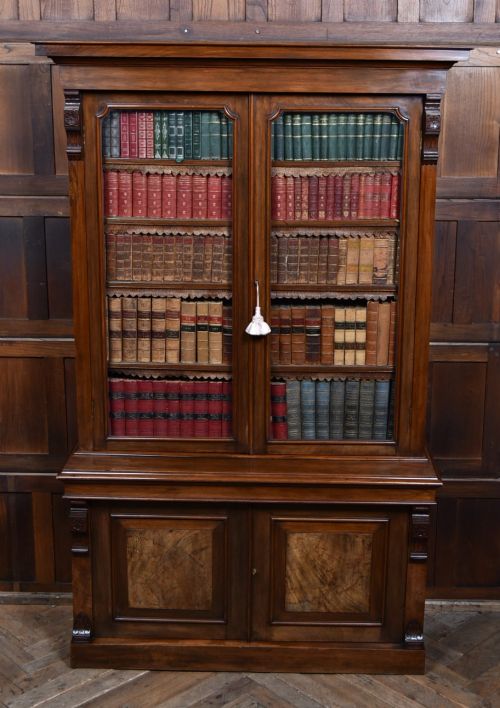 Edwardian Walnut Bookcase