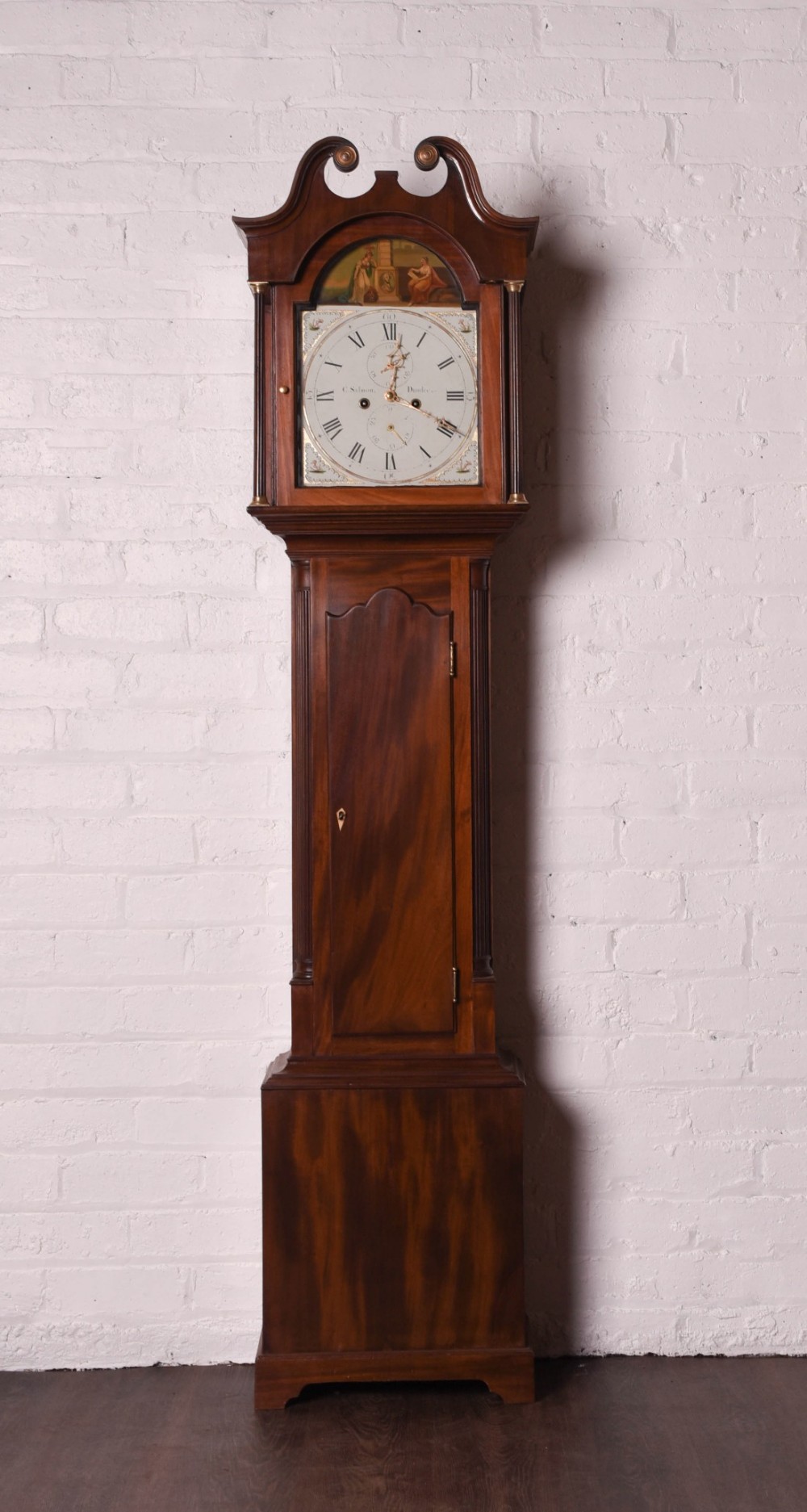 Scottish Mahogany 8 Day Longcase Grandfather Clock