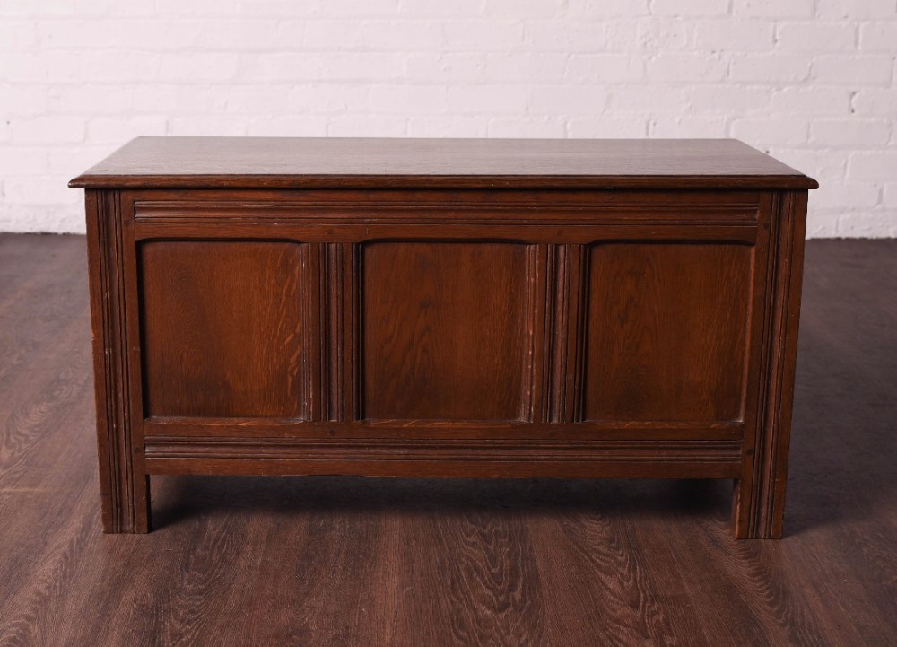 oak panelled blanket box