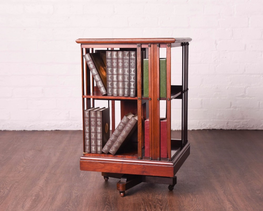 Edwardian revolving bookcase 