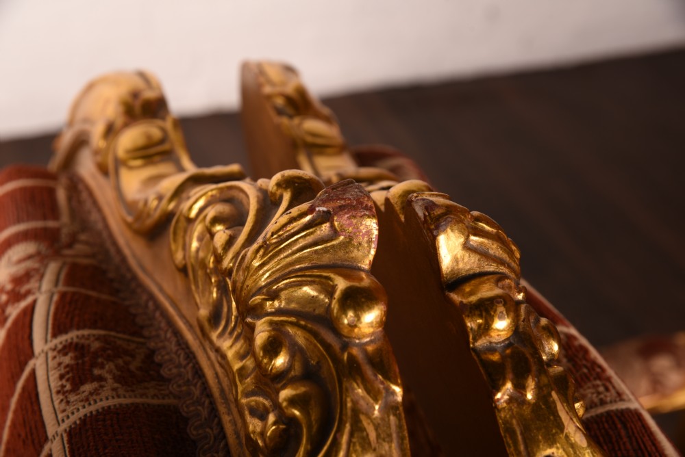 pair of gilt wood arm chairs  View VIII