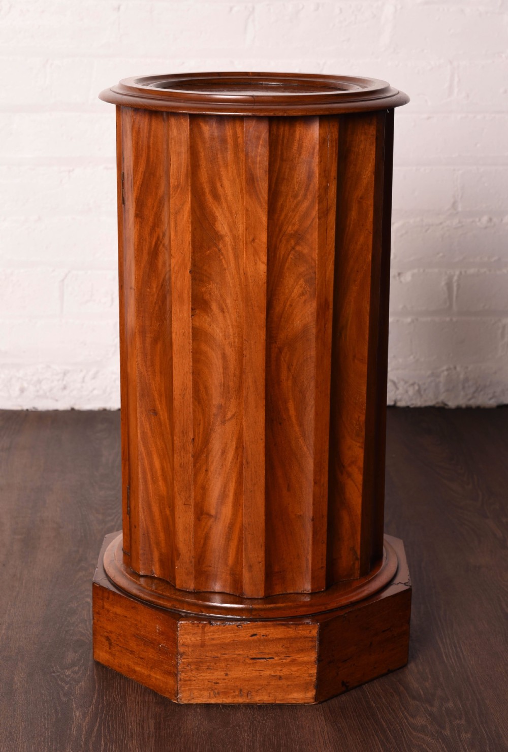  Victorian cylindrical bedside cabinet 