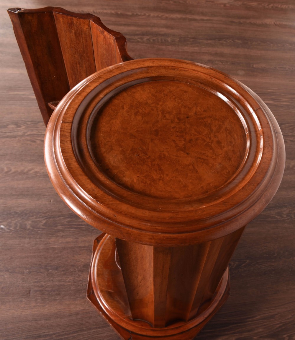  Victorian cylindrical bedside cabinet  View VII