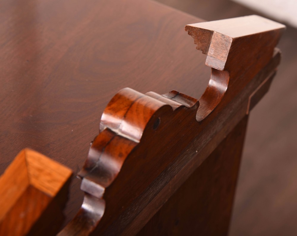Edwardian walnut bedside cabinet  View V