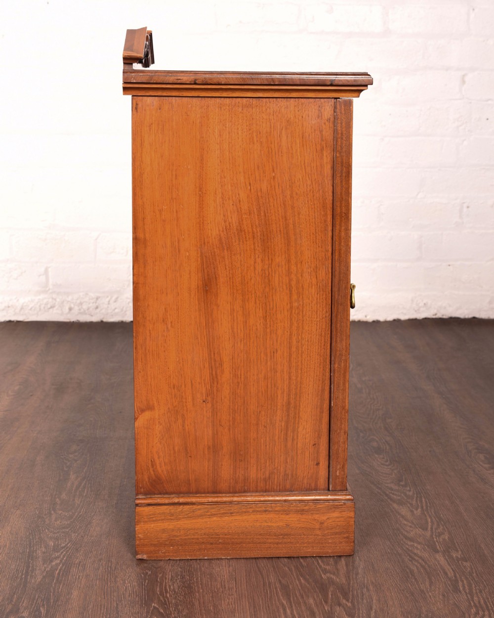Edwardian walnut bedside cabinet  View X