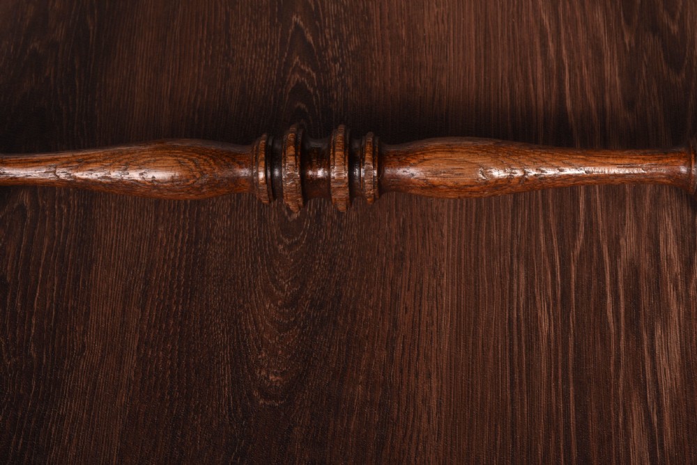 oak carved desk arm chair  View XI