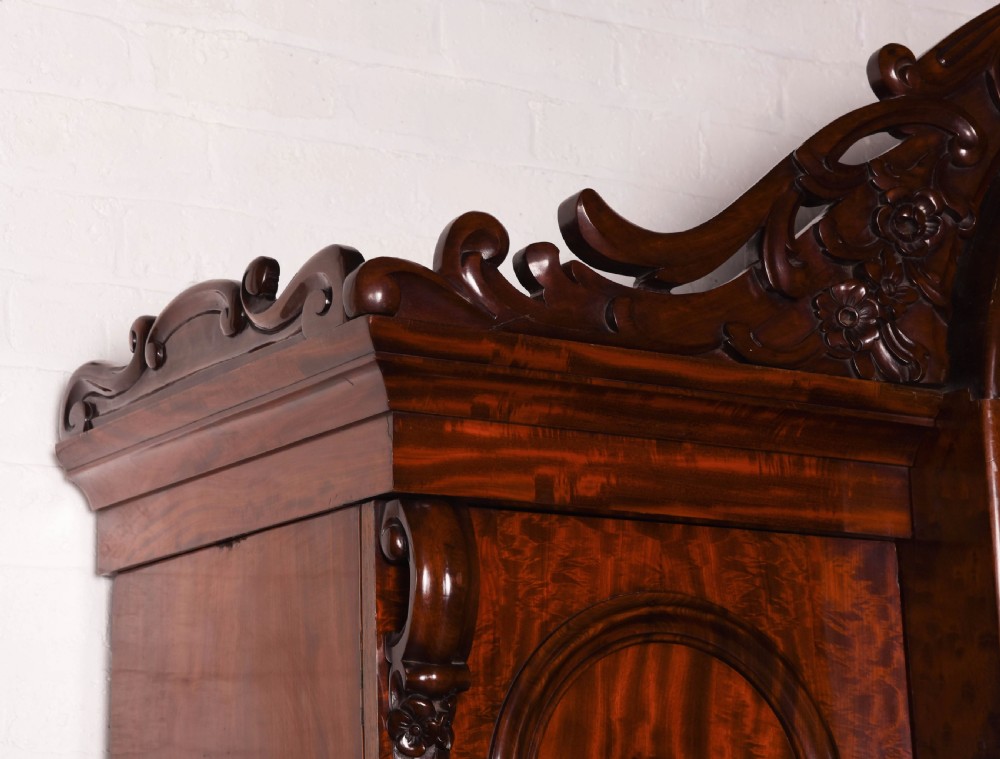 Stunning 3 door Scottish Victorian breakfront wardrobe  View III