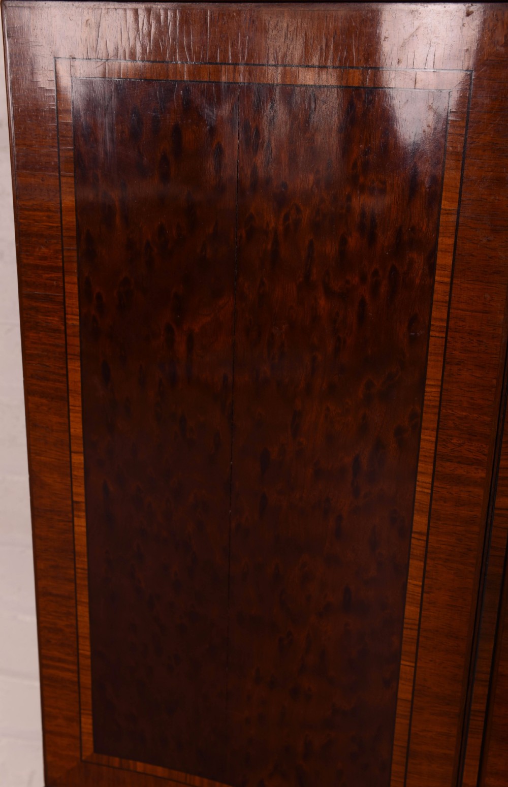 A Exhibition quality satin wood collectors cabinet on stand View X