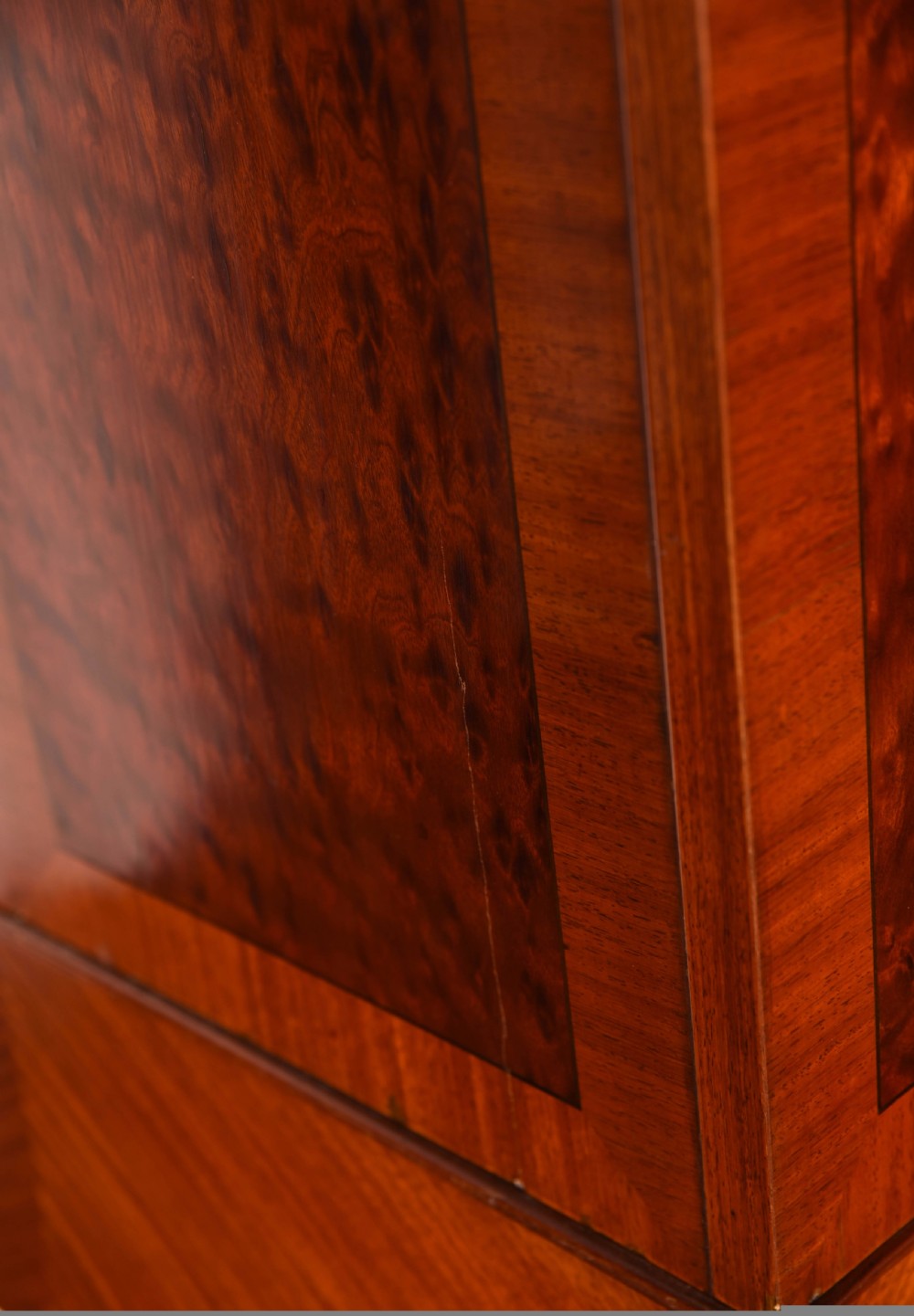 A Exhibition quality satin wood collectors cabinet on stand View XVI