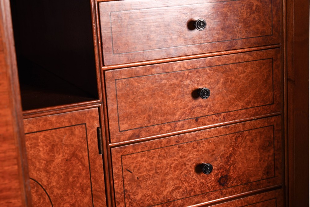 A Exhibition quality satin wood collectors cabinet on stand View XXII