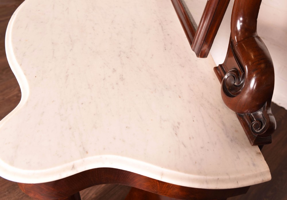 Stunning Victorian marble top dressing table  View III
