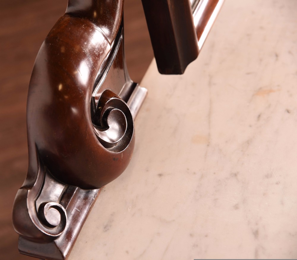 Stunning Victorian marble top dressing table  View V