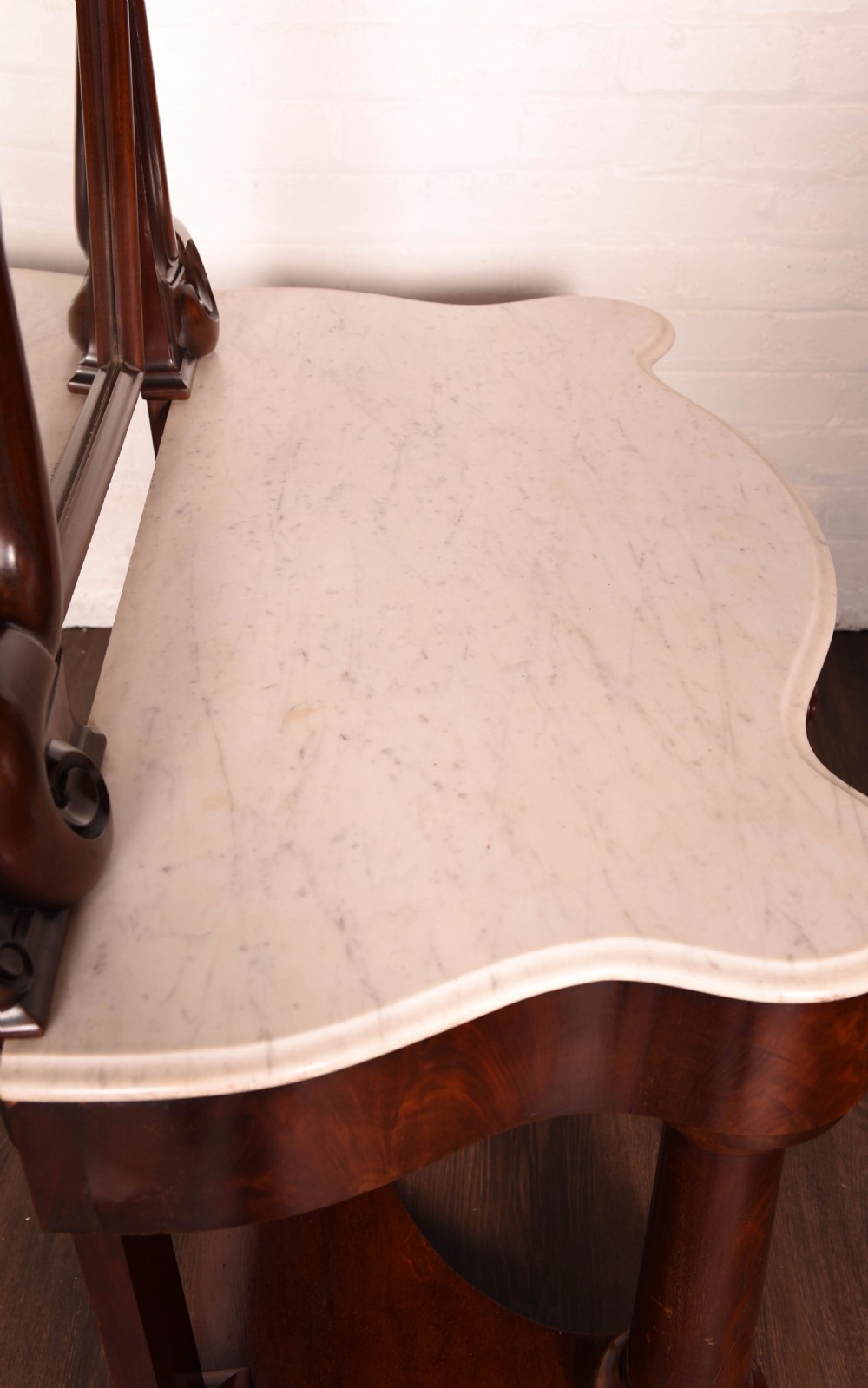 Stunning Victorian marble top dressing table  View XIV
