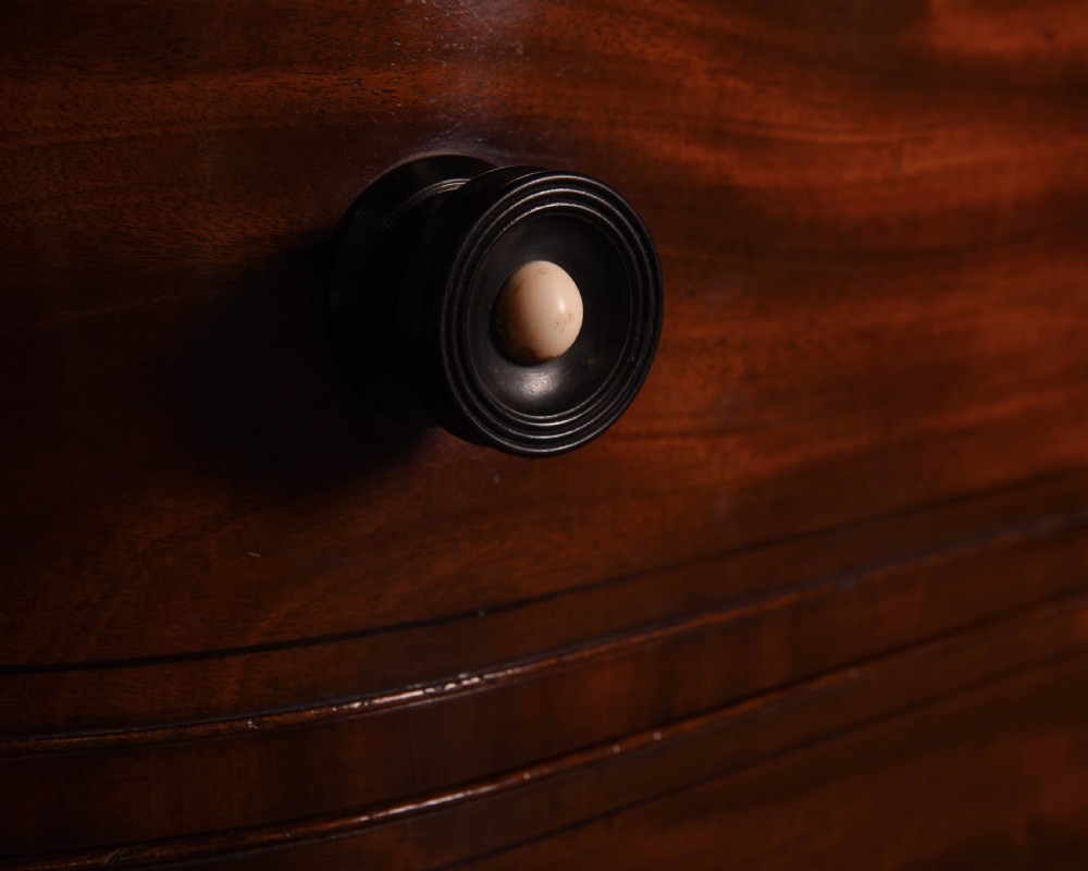 Victorian Mahogany barrel  chest of drawers  View IV