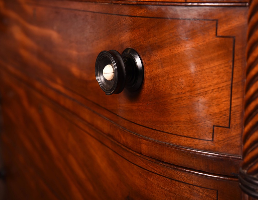 Victorian Mahogany barrel  chest of drawers  View VIII