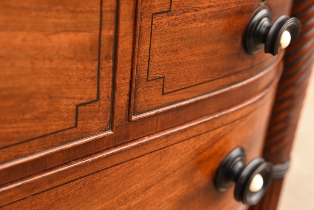Victorian Mahogany barrel  chest of drawers  View XVII