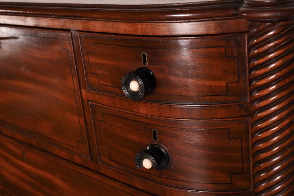 Victorian Mahogany barrel  chest of drawers  View XX