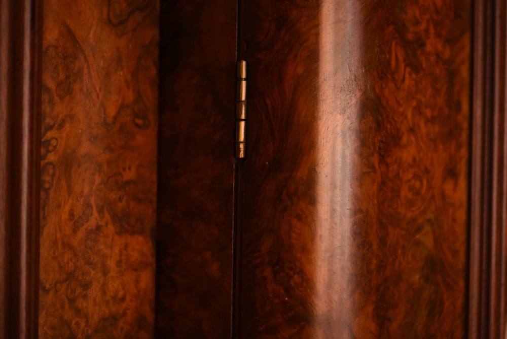 Stunning victorian burr walnut break fronted 3 door wardrobe  View IV