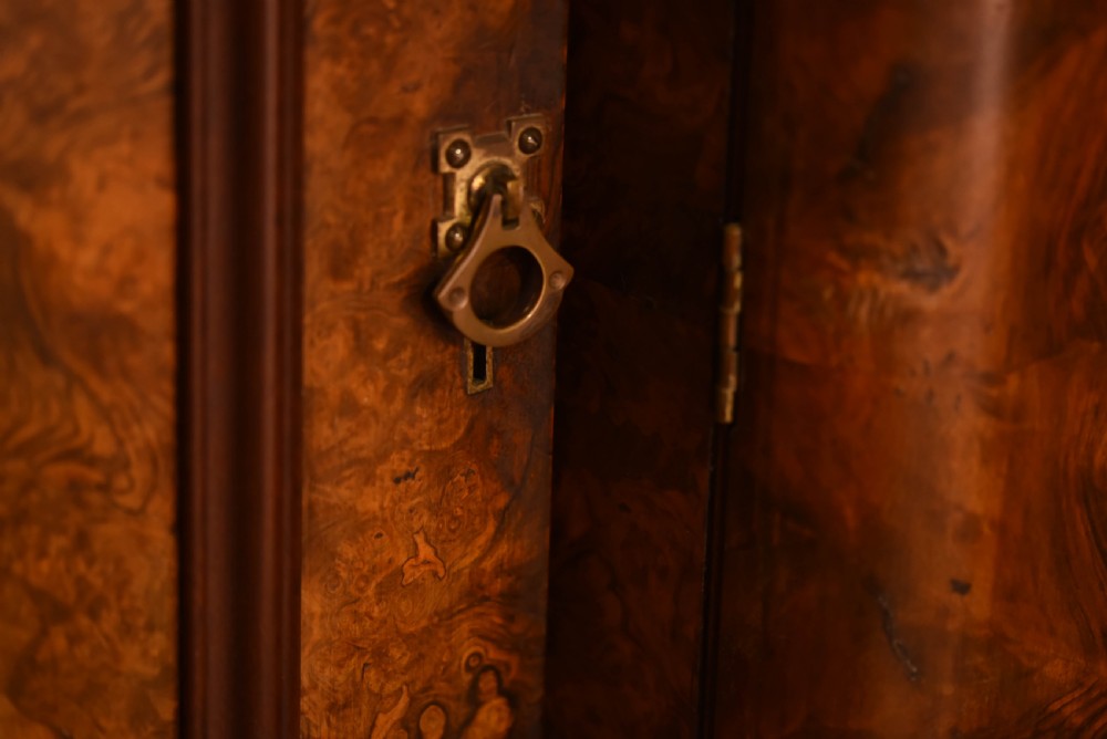Stunning victorian burr walnut break fronted 3 door wardrobe  View V