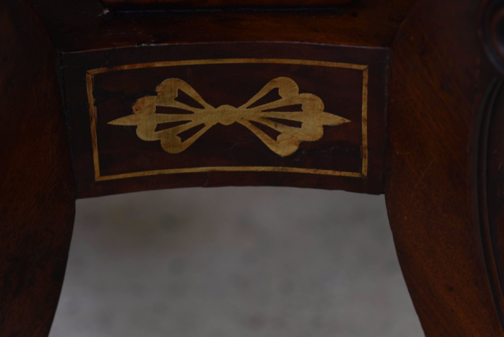 Regency brass inlaid drop leaf sofa table  View XII