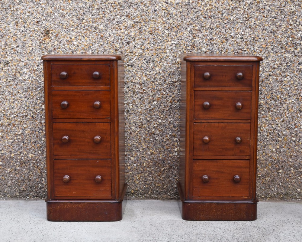 Pair of Victorian bedside cabinets  View II