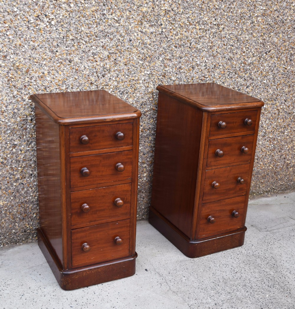 Pair of Victorian bedside cabinets  View III