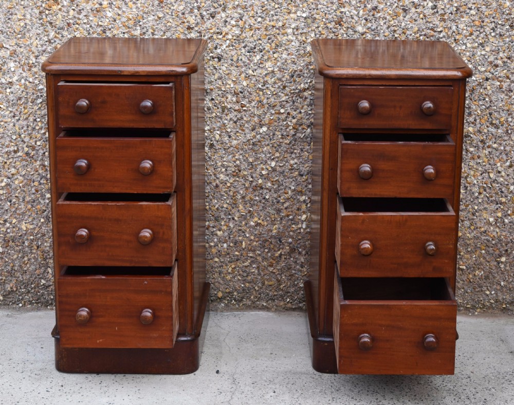 Pair of Victorian bedside cabinets  View IX
