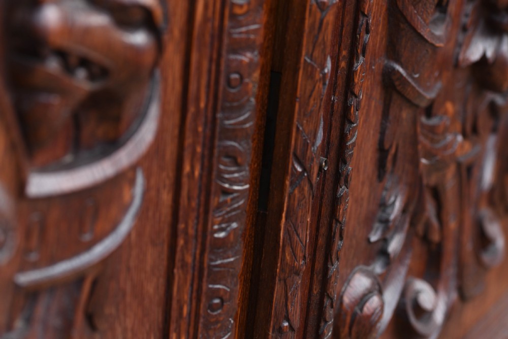 stunning carved oak sideboard  View V