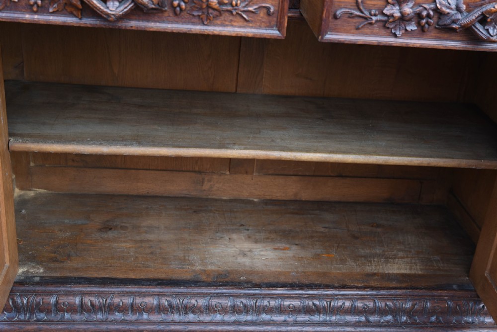stunning carved oak sideboard  View VI