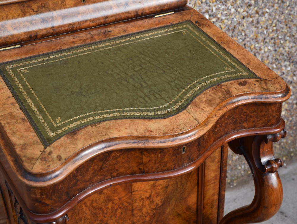 Stunning Victorian burr walnut davenport desk View II