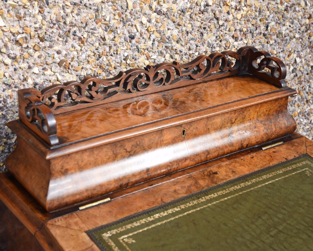 Stunning Victorian burr walnut davenport desk View III