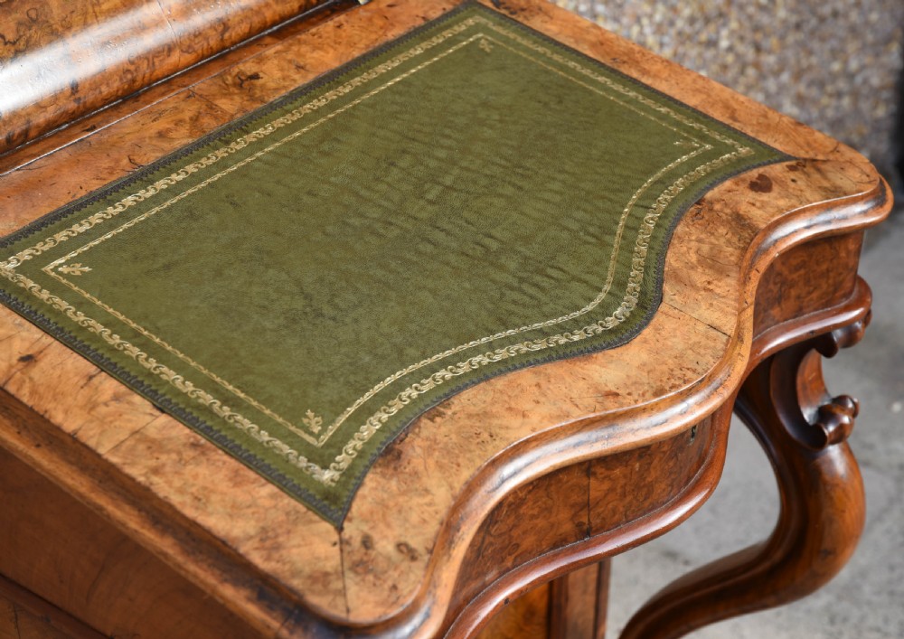 Stunning Victorian burr walnut davenport desk View IV