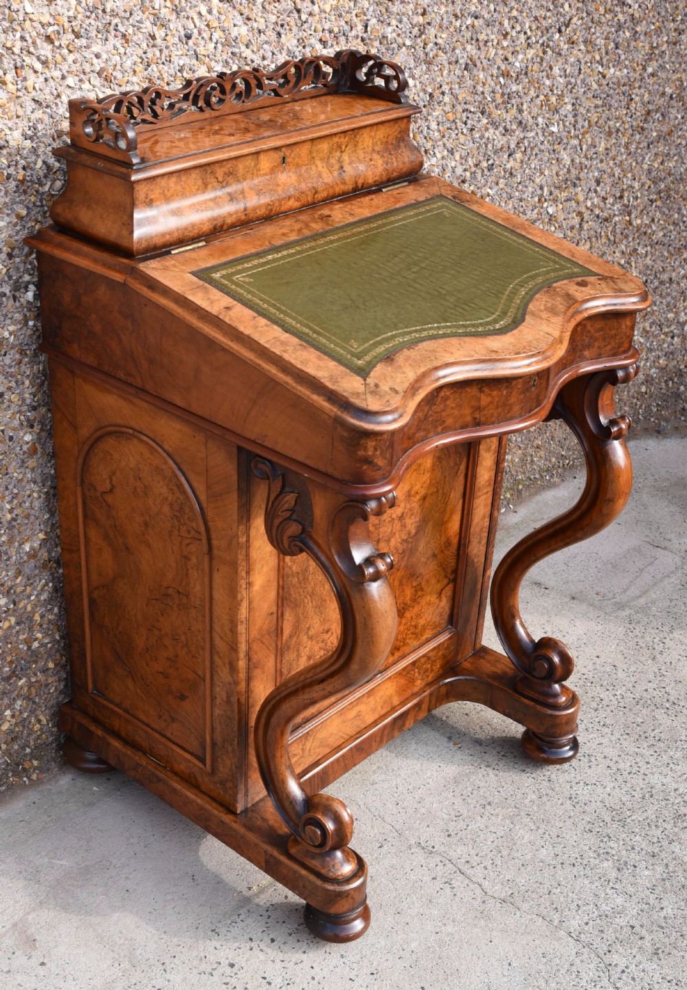 Stunning Victorian burr walnut davenport desk View VII