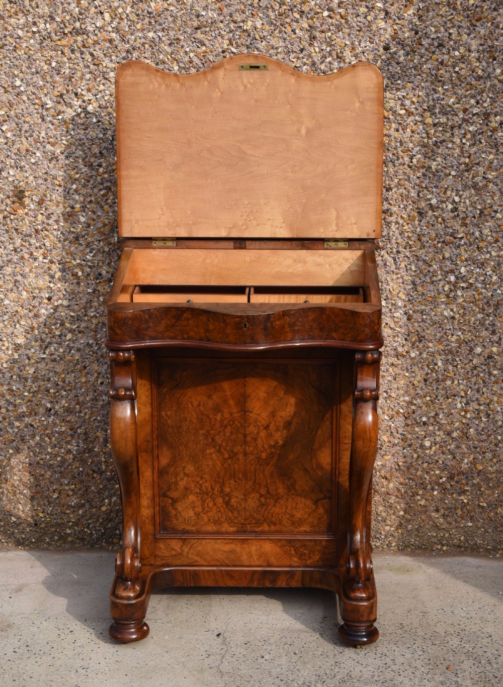Stunning Victorian burr walnut davenport desk View IX