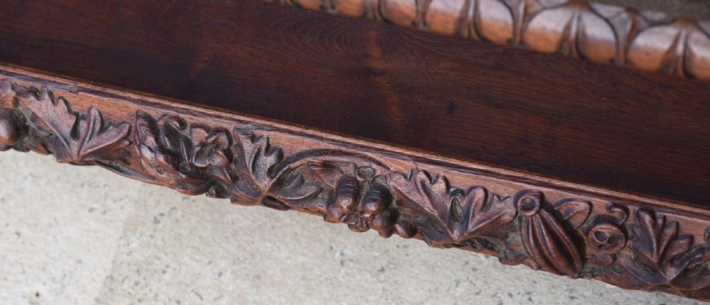 Carved oak plate rack  View VI