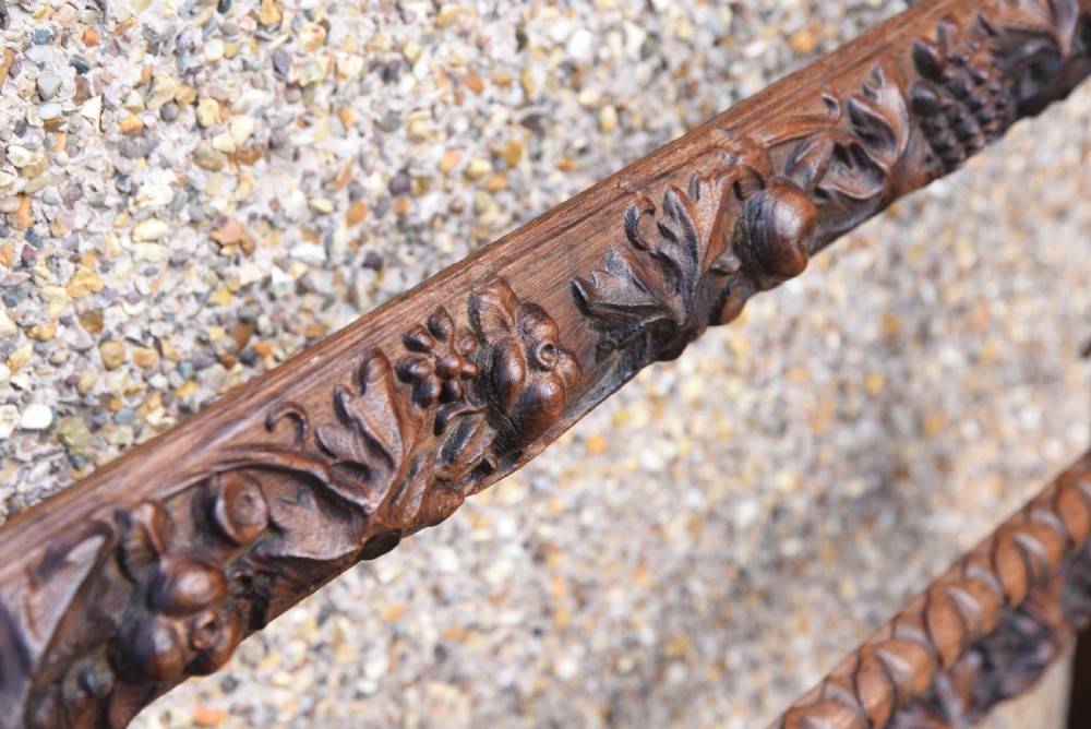 Carved oak plate rack  View XIV