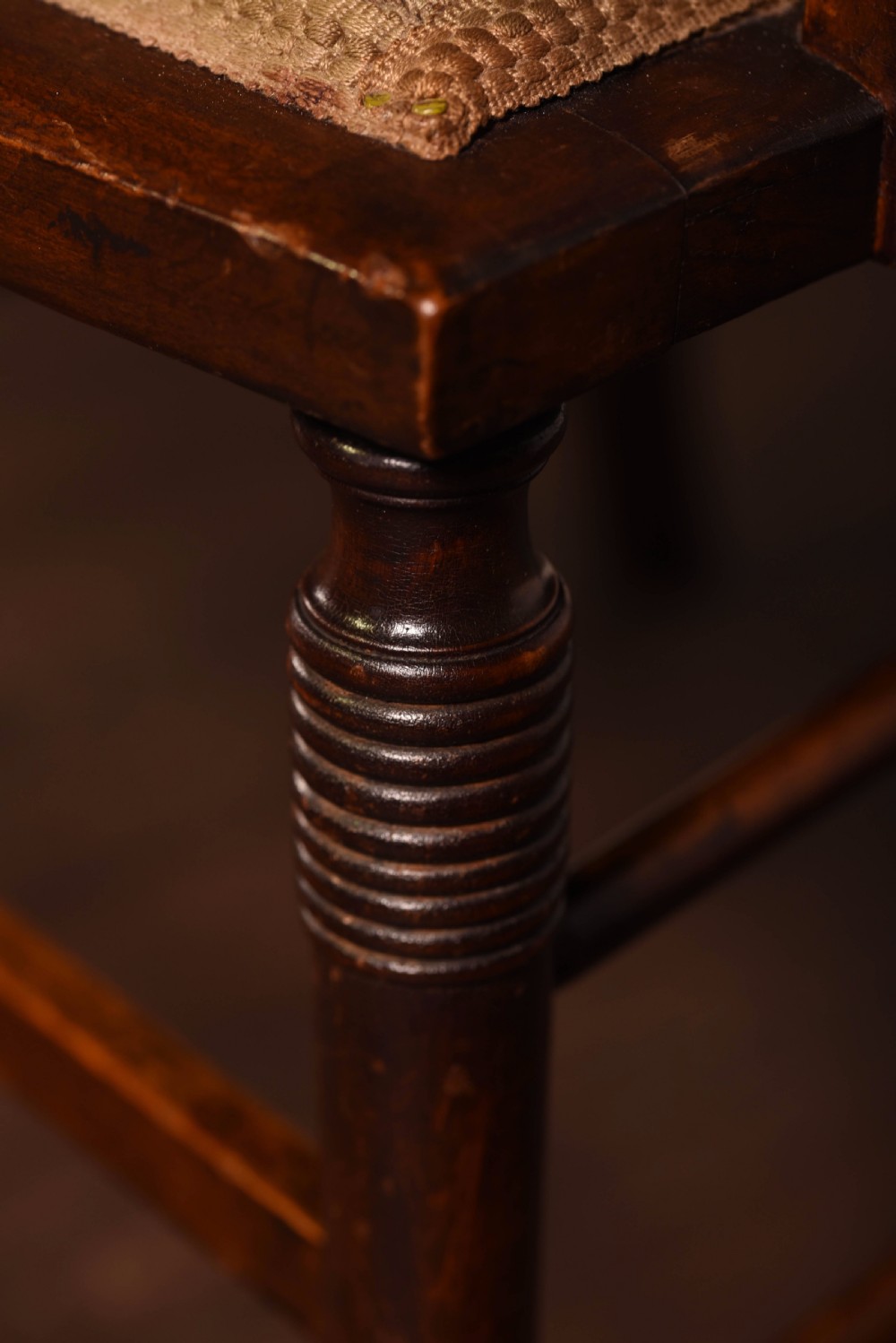 Edwardian inlaid arm chair  View V