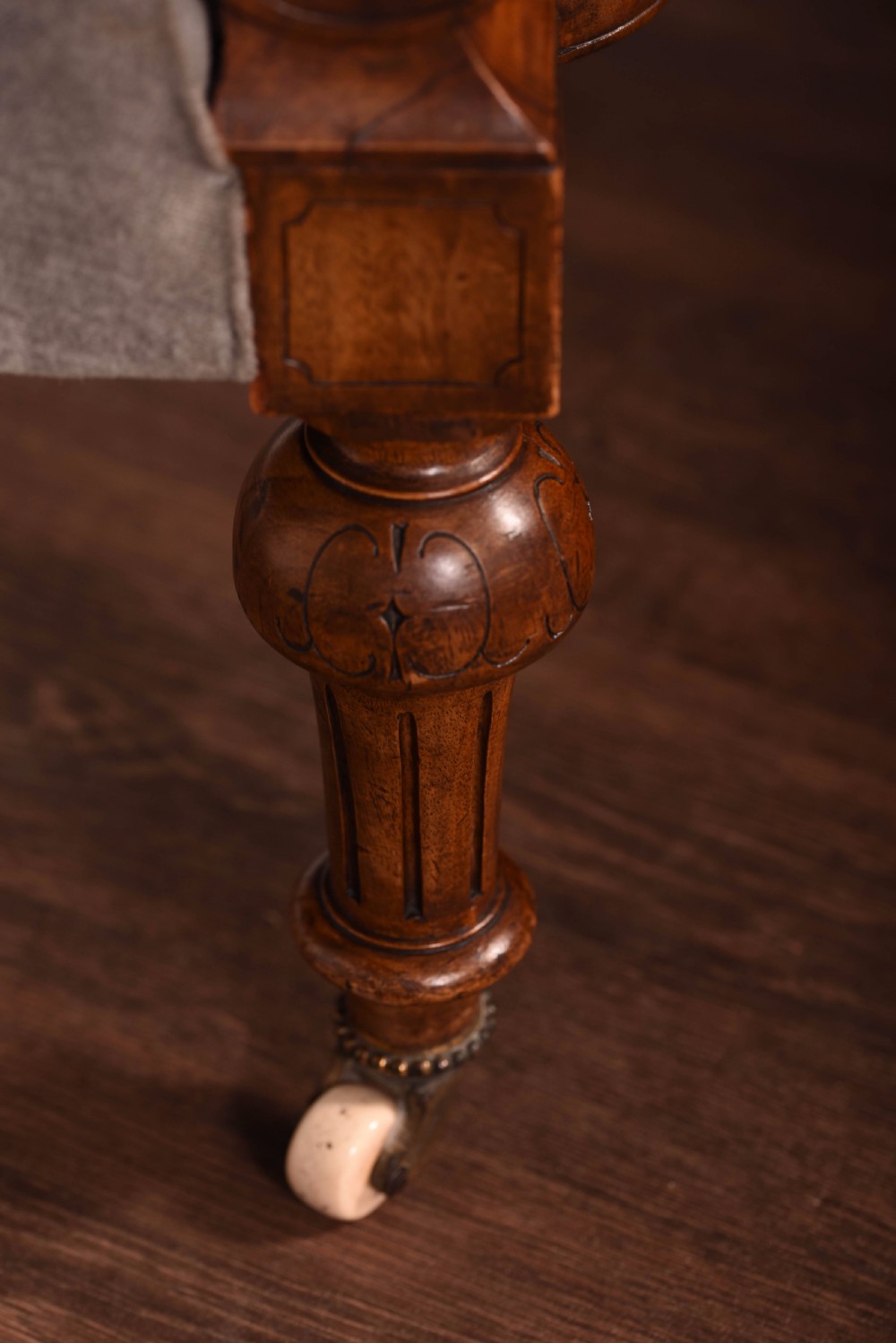 A matching pair of Walnut Victorian ladies and gents chairs View VII