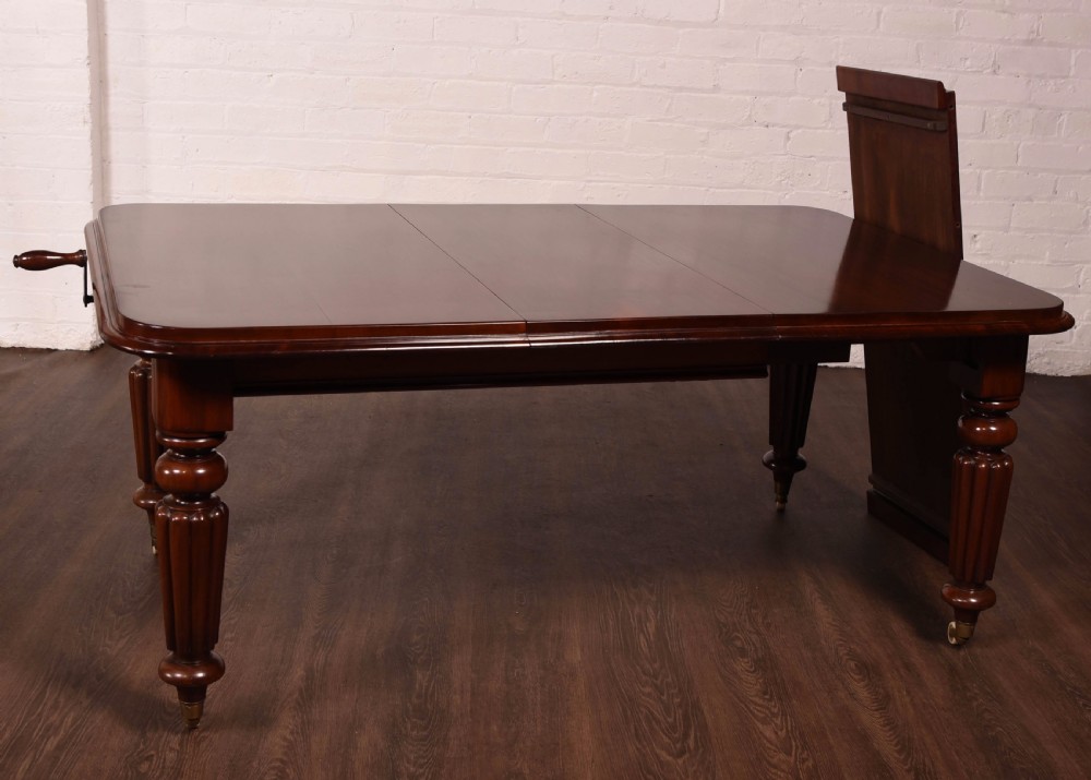 Victorian Mahogany extending 2 leaf dining table  View V