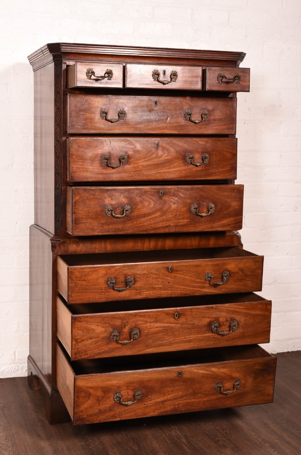 Georgian Mahogany chest on chest  View V