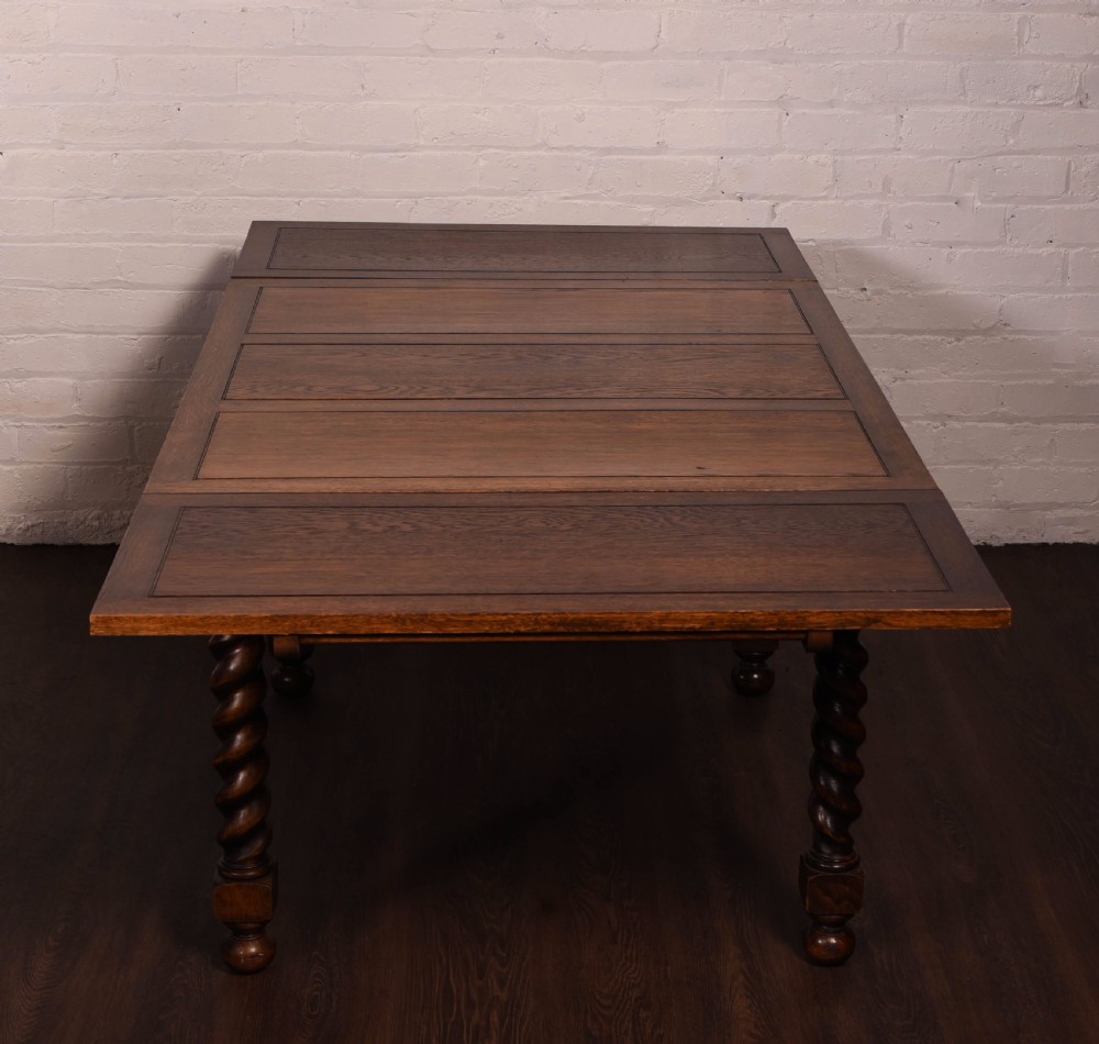 Oak barley twist 8 piece dining room suite  View IV