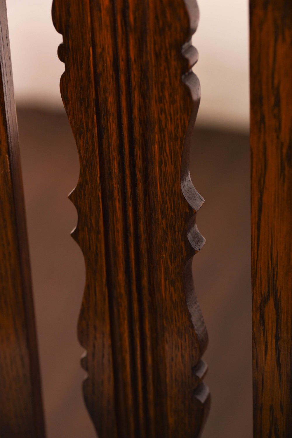 Oak barley twist 8 piece dining room suite  View XI